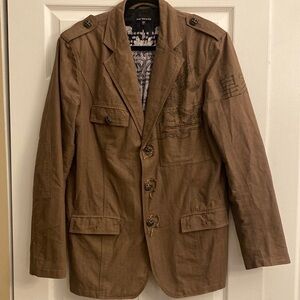Royal Underground distressed military brown jacket size L